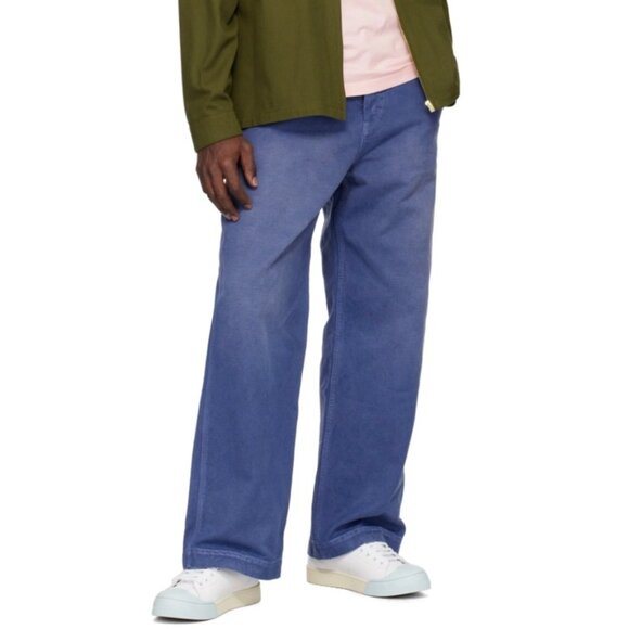 Marni Dada Bumper Low-Top Calfskin Sneakers White/Light Blue US07 SNZW015201 - Picture 11 of 11